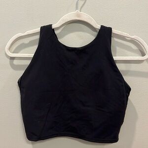 Avia Black High Neck Athletic Crop Tank